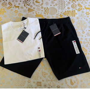 Conjunto Pantalón corto y Polera Tommy Hilfiger 100% algodón